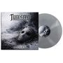 "Aus 'Tungsten Ashes'. Albumcover zeigt eine Maske im Aschehaufen, daneben graue Schallplatte.", LP