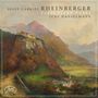 „Josef Gabriel Rheinberger, Early Piano Works, Jürg Hanselmann“ auf Landschaftsgemälde mit Berg und Tal., CD