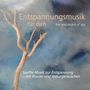 „Entspannungsmusik für dich“, „Sanfte Musik zur Entspannung – mit Klavier und Naturgeräuschen“, dürrer Ast vor blauem Hintergrund., CD