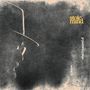 Texte: "stoic mind", "to know", "what i'm scared of". Illustration zeigt ein seitliches Profil mit Hut und Bart in Schwarz-Weiß., LP