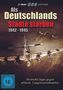 Text oben: "Als Deutschlands Städte starben 1942 - 1945". Unten: "Deutsche Jäger gegen alliierte Langstreckenbomber". Flugzeuge.