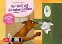 Brüder Grimm: Der Wolf und die sieben Geißlein. Kamishibai Bildkartenset., Diverse