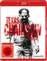 "Texas Chainsaw UNRATED", FSK ab 18. Ein bedrohlicher, maskierter Mann in Schwarz-Weiß vor einem weißen Hintergrund., Blu-ray Disc