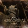 "Primordial Live in New York City" in kunstvollem, rustikalem Schriftzug, darunter ein Musiker beim Singen ins Mikrofon., 2 LPs