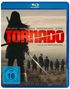 Text: "Tim Roth, Jack Lowden, Takehiro Hira, & Kōki. TORNADO. Ein Film von John Maclean." Szene: Person mit Schwert, Gruppe im Hintergrund., Blu-ray Disc