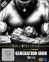 "2-DISC LIMITED EDITION, ein Film von Vlad Yudin, GENERATION IRON TEIL 1 & 2." Schwarz-weiß Bild eines muskulösen Mannes., 2 DVDs
