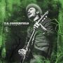 T.G. Copperfield, Super Raw 13. Ein Mann spielt Gitarre, trägt Hut; umgeben von grünen Strukturen., LP