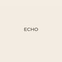 Der Text "ECHO" steht im Zentrum auf beigem Hintergrund., LP