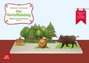 "Der Kartoffelkönig" Märchen, Spieluguren. Ausgestanzte Figuren zum Spielen und Erzählen. Krönchen, Wildschwein, Wald.