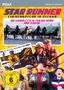 "STAR RUNNER", "Ein Rennpferd in Gefahr", "Die komplette 8-teilige Serie auf 2 DVDs". Pferderennen und jubelnde Menschen.