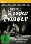 "Der Fall Kaspar Hauser: Der komplette Dreiteiler", FSK 12, Illustration mit Mann in dunkler Höhle, stilisierte Schrift., DVD
