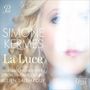 Texte: "Simone Kermes La Luce", "Warsaw Chamber Opera Orchestra and Chorus", "Julien Salemkour". Frau mit blonden Locken., CD