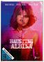 "HAUNTING ALBINA" in großer weißer Schrift auf einem gespaltenen Porträt einer Frau mit regennasser Oberfläche., DVD