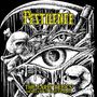"Pestilence", "The Early Relics", "Demo & Live Collection" in gelber Schrift auf Illustration mit Schädeln und Augen., CD