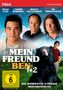 Titel: "Mein Freund Ben 1+2". Namen: Dean Cain, Corbin Bernsen, Reiley McClendon, Gil Birmingham. Kind steht mit Bär., DVD