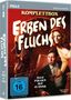 „Erben des Fluchs“ Komplettbox, alle Folgen auf 15 DVDs, ab 16 freigegeben. Zwei Personen neben einem Totenschädel.