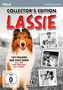 Text oben: "PIDAX", "SERIEN-KLASSIKER", "COLLECTOR’S EDITION LASSIE". Ein Collie im Vordergrund. 18 DVD-Set., 18 DVDs