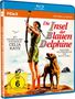 Texte: "Die Insel der Blauen Delphine", "CELIA KAYE", "FSK ab 6". Eine Frau mit Bogen steht neben einem Hund., Blu-ray Disc