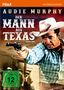 Titel: "Der Mann aus Texas" oben, Cowboy zielt mit Pistole. FSK-12-Logo unten links., DVD
