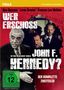 "WER ERSCHOSS JOHN F. KENNEDY?" oben, Schauspielernamen und FSK 12 Logo. Darunter eine Männergruppe, teils schattiert., DVD