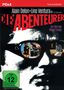 "Alain Delon+Lino Ventura in DIE ABENTEURER. Ein Film von Robert Enrico. FSK 12. Schwarz-weißes Gesicht mit Szenen in Sonnenbrille.", DVD