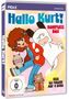 "Hallo Kurt! Komplett Box. Alle 63 Folgen auf 4 DVDs. Illustration zeigt fröhliche Figuren, darunter ein Kind und ein weißer Hund.", 4 DVDs