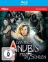 Text: "DAS HAUS ANUBIS PFAD DER 7 SÜNDEN", "PIDAX", "FSK ab 0 freigegeben". Vorne eine Frau, andere Figuren im Hintergrund., Blu-ray Disc