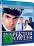 Cover von "Inspektor Fowler", mit Rowan Atkinson und anderen Charakteren in Polizeiuniformen. FSK 12., Blu-ray Disc