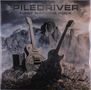 Text: "PILEDRIVER FIRST NATIONS ROCK". Zwei Gitarren und ein Verstärker auf felsigem Gebirge unter bewölktem Himmel., 2 LPs