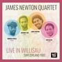 JAMES NEWTON QUARTET. Live in Willisau, Switzerland 1983. Portraits der Musiker in bunten Kreisen., CD