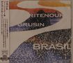 Auf einem Mosaik-Hintergrund steht: "Ritenour", "Grusin", "Brasil". Links sind japanische Schriftzeichen zu sehen.