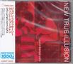 Text links: „TIMELESS“, „NICE PRICE 1650円“, CDNP-1265. Rechts: „NEW TRUE ILLUSION“, „Joanne Brackeen piano“. Rotes Bild., CD