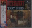 Japanischer Text links, Titel oben: "HOOTENANNY", "My Way", "TERRY GIBBS", darunter abstrakte Landschaft.