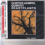 "GUNTER HAMPEL QUINTET HEARTPLANTS" und "SABA STEREO" oben und unten. Silhouette eines Baumes auf gelbem Hintergrund., CD