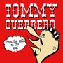 "Tommy Guerrero, from the soil to the soul." Illustration eines stilisierten Kopfes mit einem künstlerischen Gesicht.