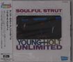 „Soulful Strut“, „Young Holt Unlimited“. Mehrere Titel und japanische Schriftzeichen auf einem CD-Cover., CD