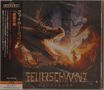 2CD, FEUERSCHWANZ, FEGEFEUER. Ein Drache speit Feuer in einer feurigen Umgebung. Japanische Schriftzeichen links., 2 CDs
