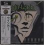 Ein Logo mit dem Schriftzug "Winger". Dazu das japanische Wort "ウィンガー". Illustration eines stilisierten Gesichts., CD