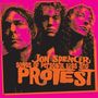 "Jon Spencer Songs of Personal Loss and Protest" in Orange auf drei Gesichtern mit pinkem Hintergrund., CD