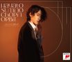Texte: "Hayato Sumino Chopin Orbit à la carte". Person in elegantem Outfit vor einem braunen Hintergrund. Logo unten rechts., 2 CDs