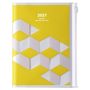 : MARK'S 2020/2021 Taschenkalender A6 vertikal, Geometric Pattern YELLOW, Buch