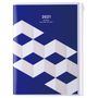 : MARK'S 2020/2021 Taschenkalender A5 vertikal, Geometric Pattern BLUE, Buch