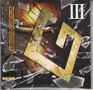 Zahl "III" oben rechts, japanischer Text links; geometrisches, goldenes Symbol auf zerbrochenem Hintergrund., CD