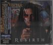 Text: "REBIRTH", "Michael Vescera Project". Ein Mann mit bemaltem Gesicht zeigt auf den Betrachter., CD