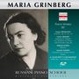 : Maria Grinberg spielt Prokofieff, Arensky, Glinka, Liadow & Glasunow, CD