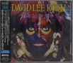 "DAVID LEE ROTH" und "EAT 'EM AND SMILE" in auffälliger Schrift. Bunt bemaltes Gesicht mit Federschmuck., CD