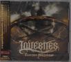 LOVEBITES, Electric Pentagram. Ein Pentagramm aus Blitzen, im Hintergrund stürmischer Himmel, düstere Atmosphäre.