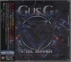 Cover von "Gus G." und "STEEL BURNER", mit technischem, metallischem Hintergrund und modernem Logo-Design., CD