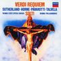 Oben steht "VERDI REQUIEM" und darunter Namen. Illustration zeigt eine religiöse Szene mit Christus am Kreuz., 2 CDs