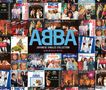 "ABBA Japanese Singles Collection - Greatest Hits" in der Mitte, umgeben von verschiedenen bunten ABBA-Cover-Abbildungen., 2 CDs und 1 DVD